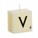 Bougie lettre v