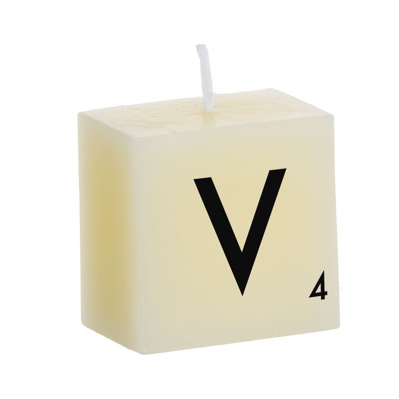 Bougie lettre v