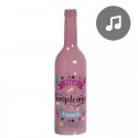 Bouteille musicale led anniversaire