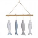 Pendentifs poissons pour mur