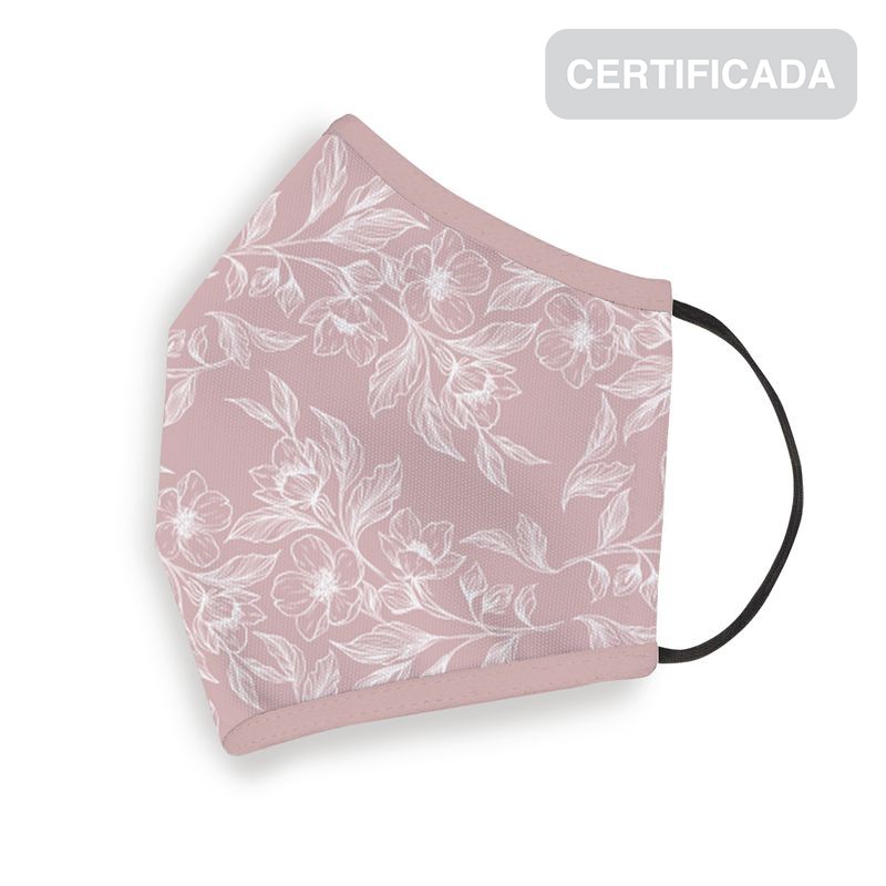 Masque hygiénique réutilisable adulte floral