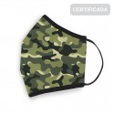 Masque hygiénique camouflage adulte réutilisable