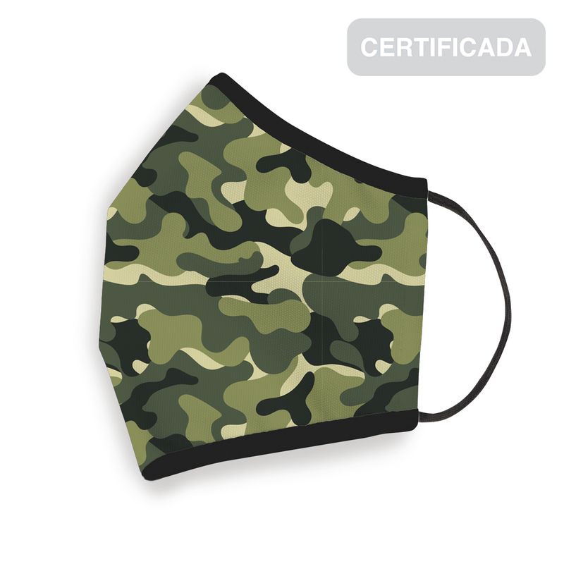 Masque hygiénique camouflage adulte réutilisable