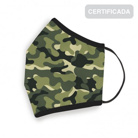 Masque hygiénique camouflage adulte réutilisable