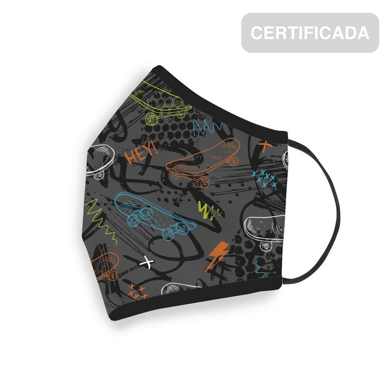 Masque hygiénique réutilisable pour enfants 6-9 ans skates