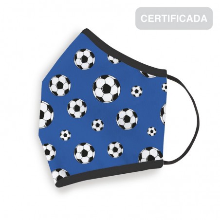 Masque hygiénique réutilisable enfant 10-12 ans football