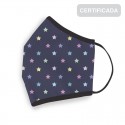 Masque hygiénique réutilisable enfant 10-12 ans étoiles