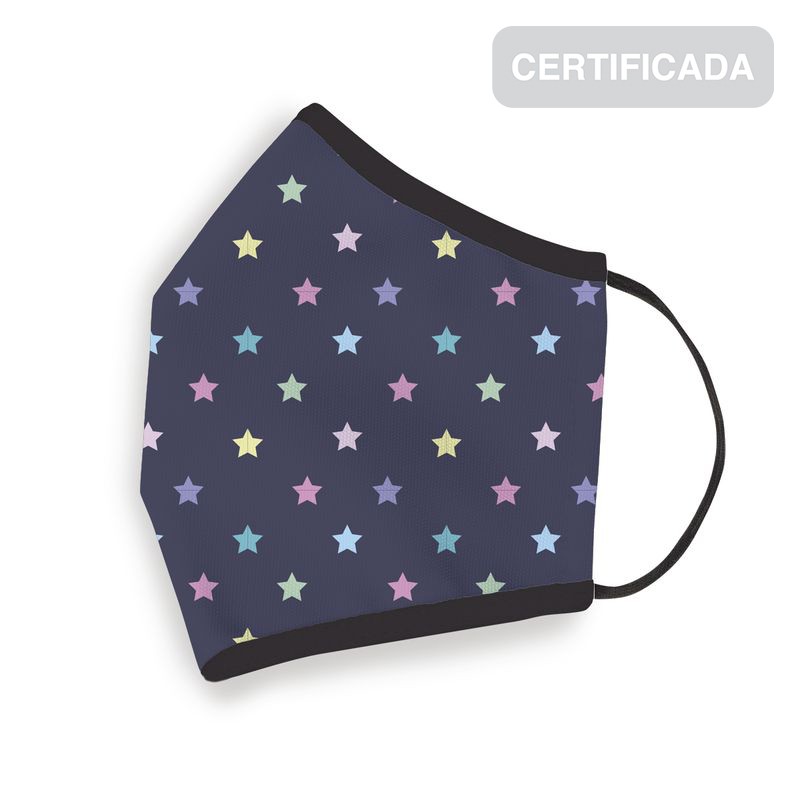 Masque hygiénique réutilisable enfant 10-12 ans étoiles