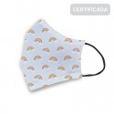 Masque hygiénique réutilisable enfant 6-9 ans arc-en-ciel