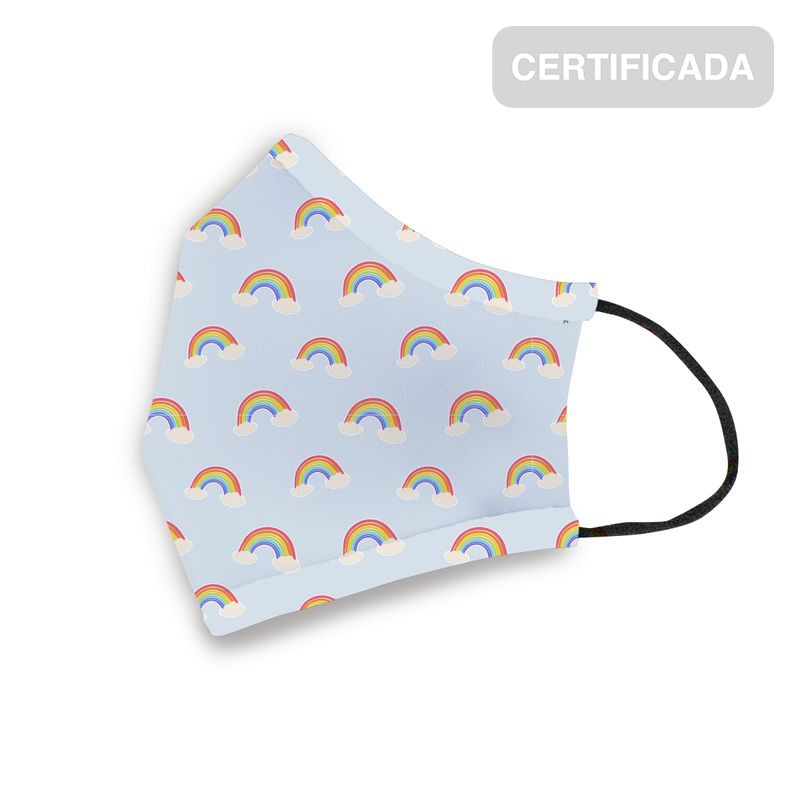 Masque hygiénique réutilisable enfant 6-9 ans arc-en-ciel