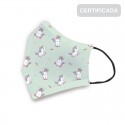 Masque hygiénique réutilisable enfant 6-9 ans licorne