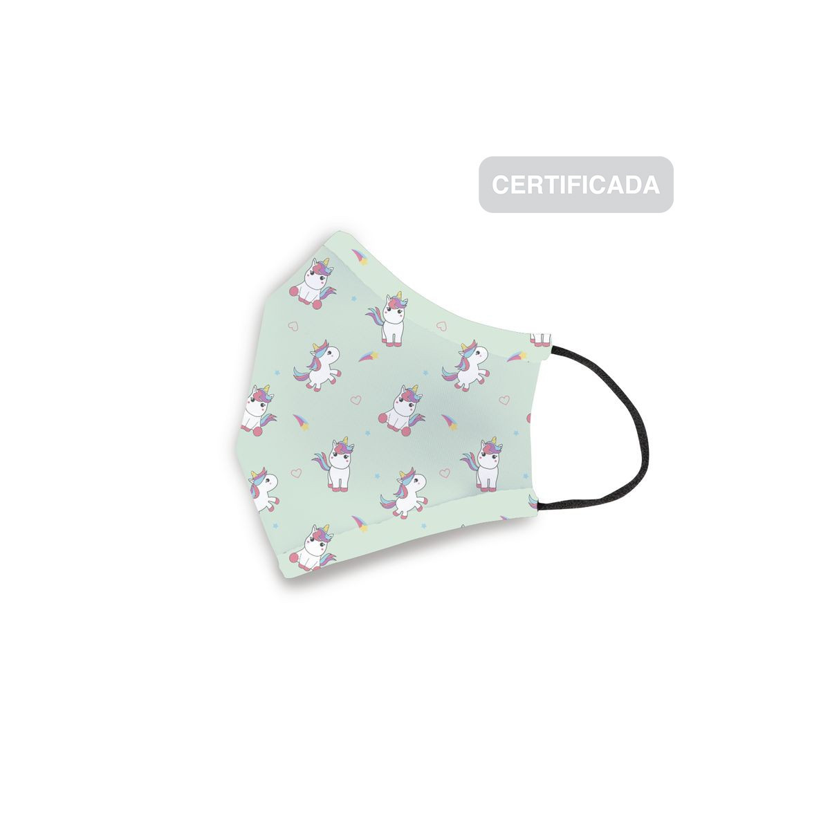 Masque hygiénique réutilisable enfant 6-9 ans licorne