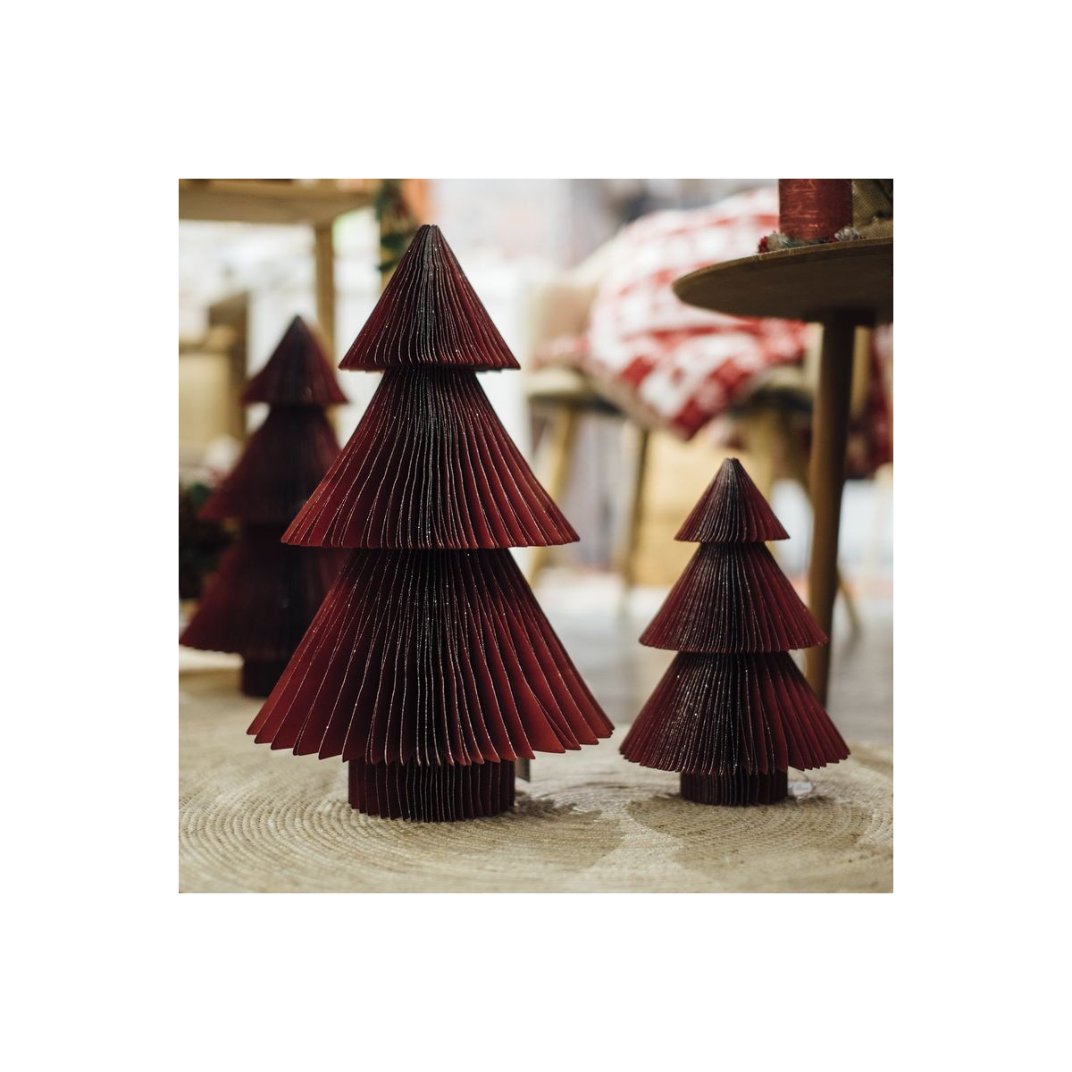 Sapin origami finition métallisée