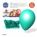 Pack de ballons turquoise 30u