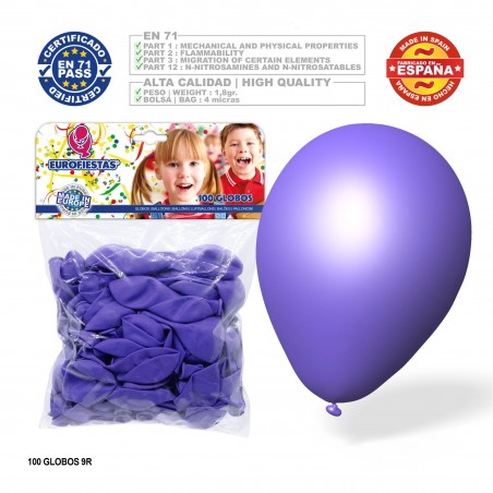Ballons lilas 100u