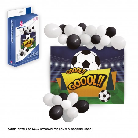 Affiche En Tissu Avec Des Ballons De Football