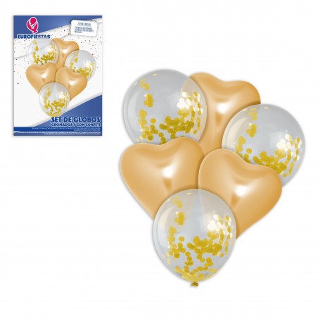 pack ballons blancs avec coeur