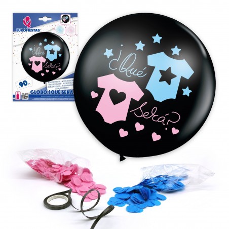 Géant ballon avec confettis qui seront des t-shirts