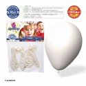 Pack de ballons blancs 9r 10 unités