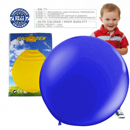 Ballon Géant Couleurs Assorties Jusqu'à 1 Mètre 1 Unité