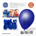 Pack de ballons métallisés bleu royal 9r 8 unités