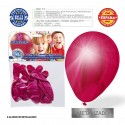 Pack de ballons métallisés carmin 9r 8 unités