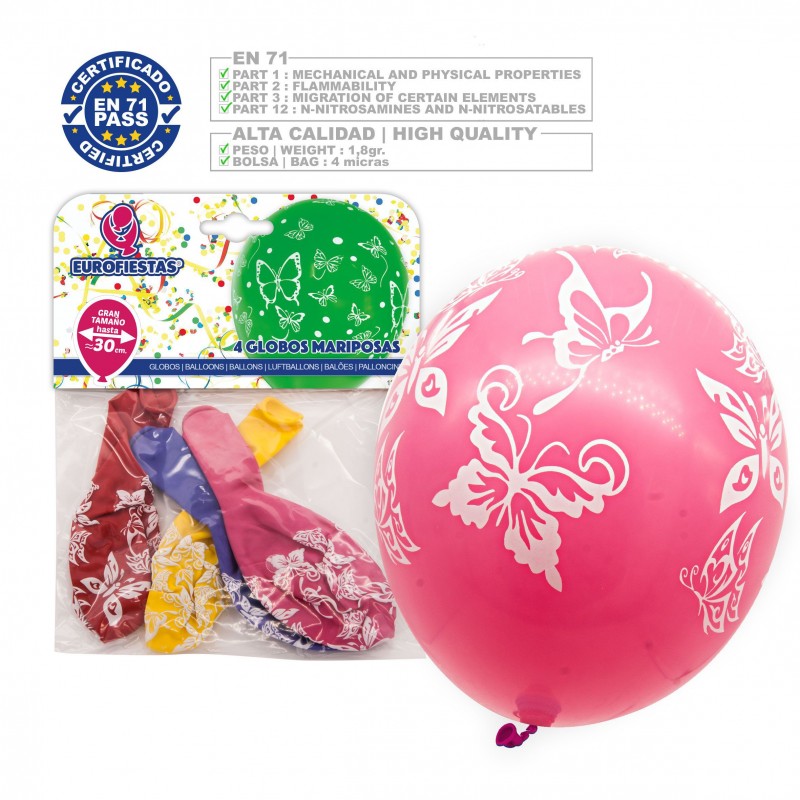 Pack de ballons papillon 4