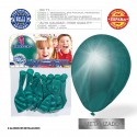 Pack de ballons métallisés verts 9r 8 unités