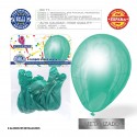 Pack de ballons métallisés vert menthe 9r 8 unités