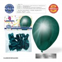 Pack de ballons métallisés vert émeraude 9r 8 unités