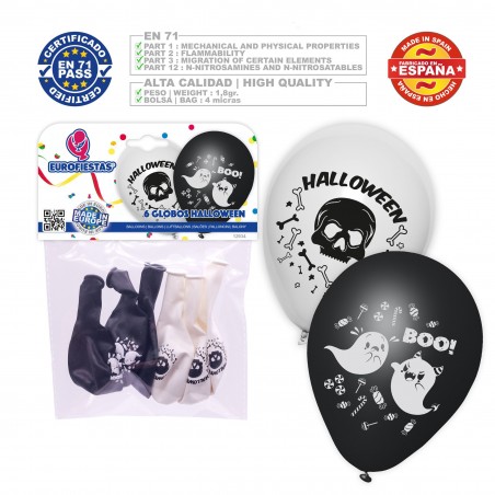 Ballons Halloween Crâne Fantôme 6