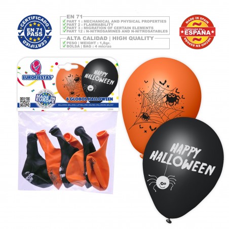 Ballons halloween toile d araignée joyeux 6