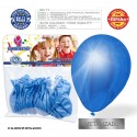 Pack de ballons bleu métal 30u