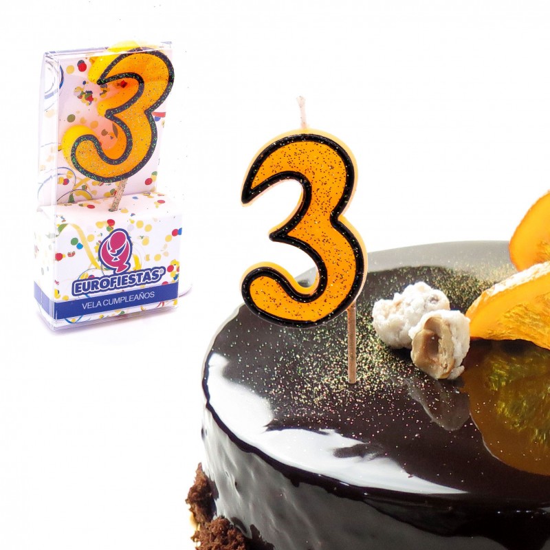 Bougies pailletées n°3