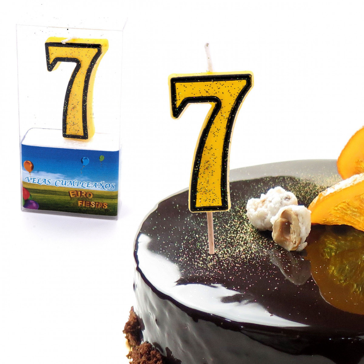 Bougies pailletées n°7