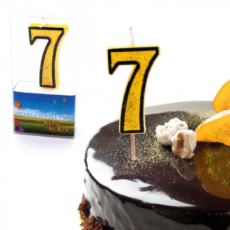 Bougies pailletées n°7