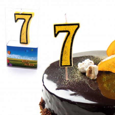 Bougies pailletées n°7