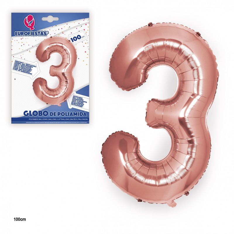 Globe en polyamide or rose 1m n 3