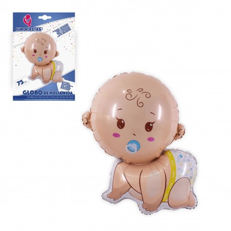 Ballon en aluminium bleu pour bébé 75 cm