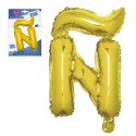 Ballon en polyamide lettre ñ hauteur 80 cm.
