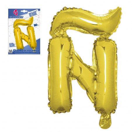 Ballon en polyamide lettre ñ hauteur 80 cm.