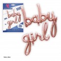 Ballon polyamide lettres bébé fille 200cm