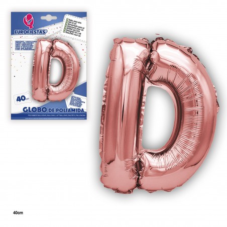 Ballon polyamide or rose 40cm d