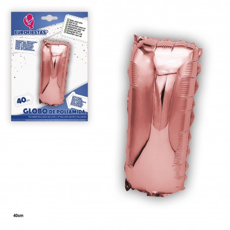 Ballon polyamide or rose 40 cm i