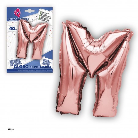 Ballon polyamide or rose 40 cm m