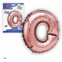 Globe en polyamide or rose 40cm o