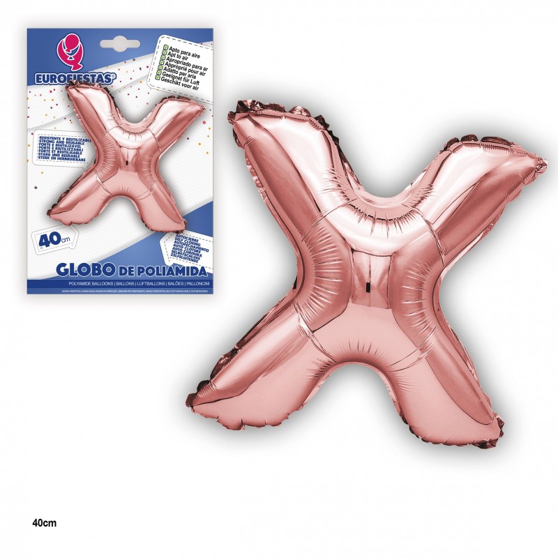 Ballon polyamide or rose 40cm x