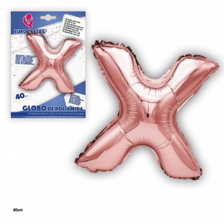 Ballon polyamide or rose 40cm x