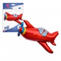 Ballon avion rouge en polyamide 96cm