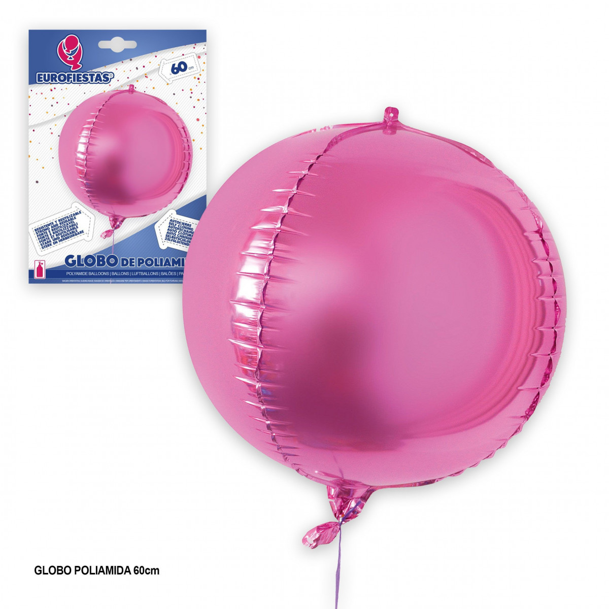 Ballon rond rose 4d
